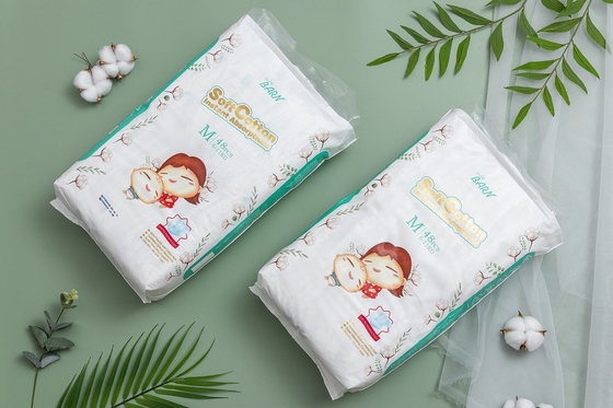 Süper Kuru Yüzeyli Tek Kullanımlık Bebek Bezi Yüksek Emici