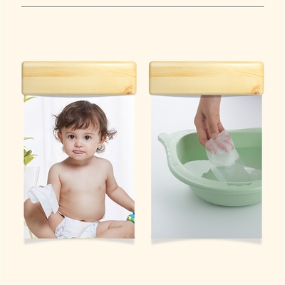 Hassas Ciltler İçin Organik %99 Su Özel Etiketli Tek Kullanımlık Islak Bebek Mendilleri