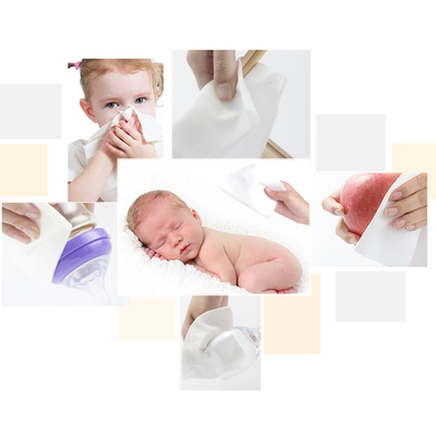 Hassas Ciltler İçin Organik %99 Su Özel Etiketli Tek Kullanımlık Islak Bebek Mendilleri
