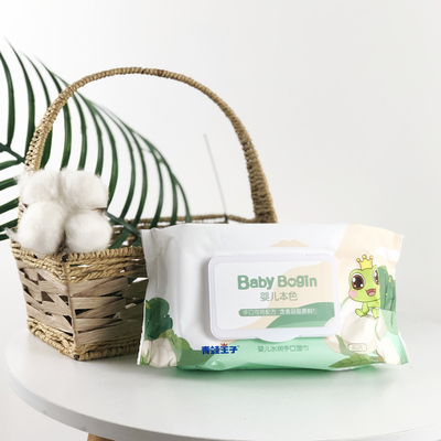 Spunlace Nonwoven Tek Kullanımlık Islak Mendil Biyobozunur Yumuşak Temizleme Organik