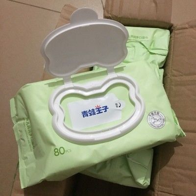 Karikatür Tarzı Organik Hassas Cilt Bebek Islak Mendilleri Özel Paketlenmiş 1 ila 100 adet