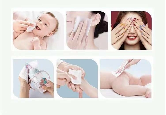 Bebekler İçin Yüz Temizleme Non Woven Cilt Bakımı Islak Mendil Kuru Mendil