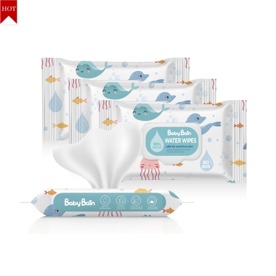 Hassas Cilt Bebekleri İçin Tek Kullanımlık OEM Bebek Islak Mendilleri