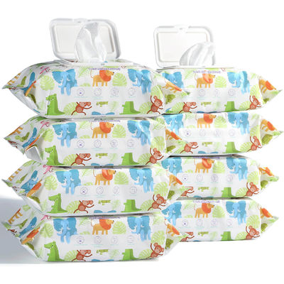 Islak Mendil 80 Adet Yumuşak Dokusuz Bebekler İçin Kapaklı Bebek Mendili