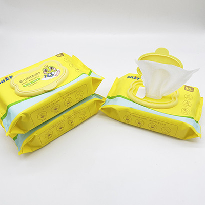 Hassas Yeni Doğan Ciltler için %99,9 Saf Su Doğal Biyobozunur Islak Bebek Mendili