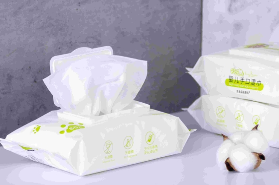 Biyobozunur 99.9 Saf Organik Su Mendili El Temizleme Bebek Tek Kullanımlık Islak Mendil