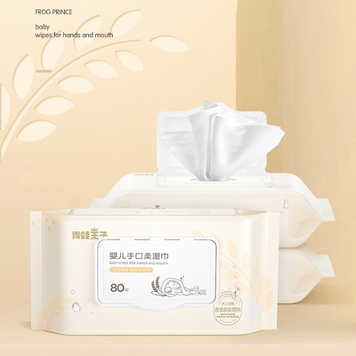 Hassas Ciltler İçin Organik %99 Su Private Label Bebek Islak Mendili