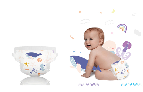 Son Derece Emici Premium Tek Kullanımlık Bebek Bezi Bebek Bezleri Nefes Alabilir