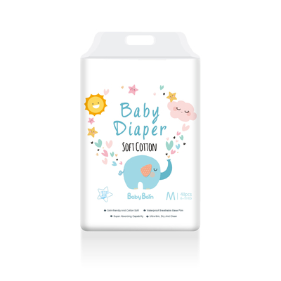 Özel Dokumasız Kumaşlar Tek Kullanımlık Bebek Bezi 500-1000ml Emicilik
