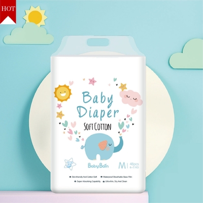 Özel Dokumasız Kumaşlar Tek Kullanımlık Bebek Bezi 500-1000ml Emicilik
