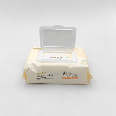 Hassas Ciltler İçin Özelleştirilmiş Biyobozunur %99 Su Bebek Mendili Organik