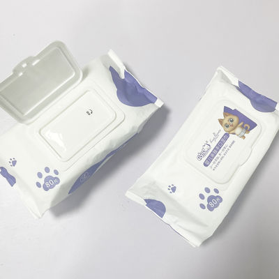 Bebek Bakımı İçin Saf Su Biyobozunur Sigara Dokuma Kumaş Kokusuz Islak Mendil 80 adet