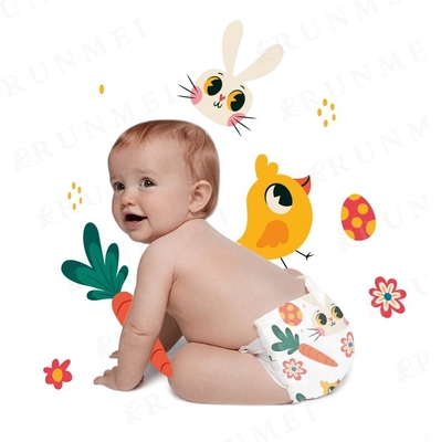 Tutkal Islaklık Göstergeli Süper Yumuşak Bebek Bezi Çin Bezi Fabrikasından Tek Kullanımlık Bebek
