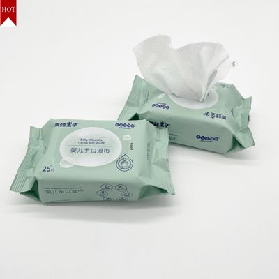 Özel Tek Kullanımlık Spunlace Dokumasız Bebek Kalın Islak Mendil