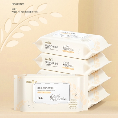 Hassas Ciltler İçin Organik %99 Su Private Label Bebek Islak Mendili