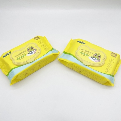 100ct Doğal Kumaş Biyobozunur bebek ıslak mendil organin tazelenebilir