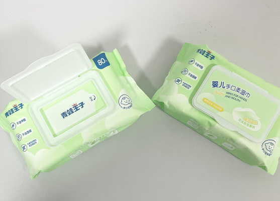 Organik %99 Su Bebek Mendilleri Private Label Dokumasız Kumaş Bebek Islak Mendilleri