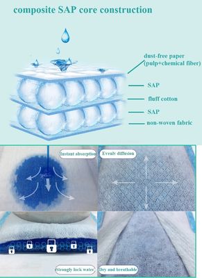 Toptan kaliteli bebek ürünleri gündüz veya gece için ultra emici kuru bebek bezleri