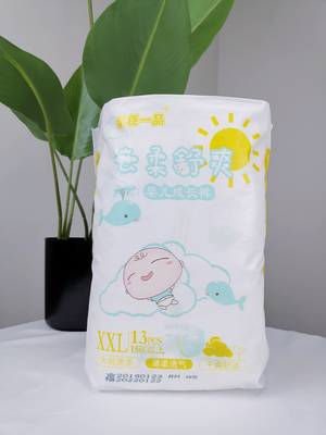 3D Sızıntı Önleme Kanallı Kuru Yüzey Emici Tek Kullanımlık Bebek Pantolonu