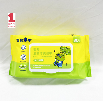 Çin fabrika OEM özel logo alkol olmadan el dezenfektanı ıslak mendil 50 adet