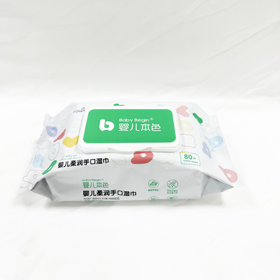 Toptan Fiyat Spunlace Nonwoven Bebek Islak Mendilleri polyester viskon malzeme Kabartmalı Kumaş ıslak mendil üreticisi