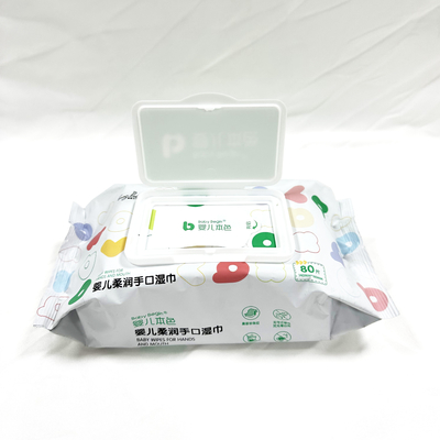 Toptan Fiyat Spunlace Nonwoven Bebek Islak Mendilleri polyester viskon malzeme Kabartmalı Kumaş ıslak mendil üreticisi