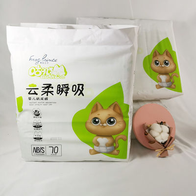 OEM Üretimi 100 bambu elyaf tek kullanımlık bebek doğa bezleri çocuk bezi pantolon