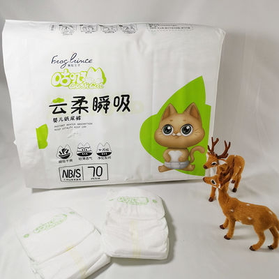 OEM Üretimi 100 bambu elyaf tek kullanımlık bebek doğa bezleri çocuk bezi pantolon