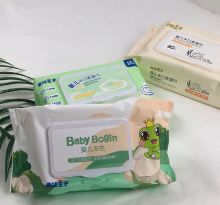 Özelleştirilmiş özel etiket sıkıştırılmış ıslak havlular Tek kullanımlık itme temizleme plastik ıslak mendiller
