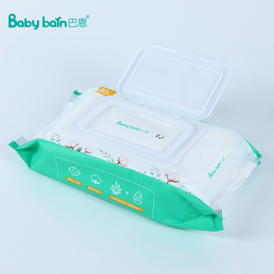 Çanta başına 80 adet Doğal Kumaş Biyobozunur Özel Ucuz Fiyat Ve Ultra Yumuşak Nonwoven Bebek Ürünleri Islak Mendil