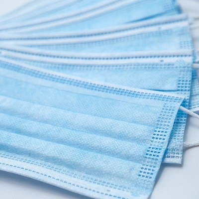 Plastik Kaplı Alüminyum Kulak Askısı Tek Kullanımlık Yüz Maskesi 14.5 x 9.5cm