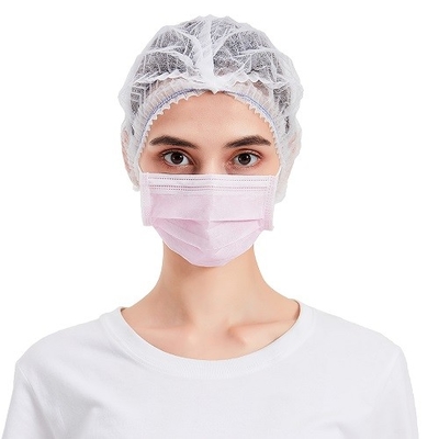 OEM Kulak Askısı Tek Kullanımlık Yüz Maskesi Nonwoven Plastik Kaplı Alüminyum