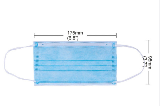 Farmasötik Sınıf Kulak Askısı Tek Kullanımlık Yüz Maskesi Elastik Kulak Askısı 17.5x9.5cm