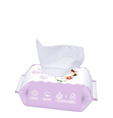 Özel Logo 40gsm Doğal Organik Tek Kullanımlık Islak Mendil Spunlace Non Woven