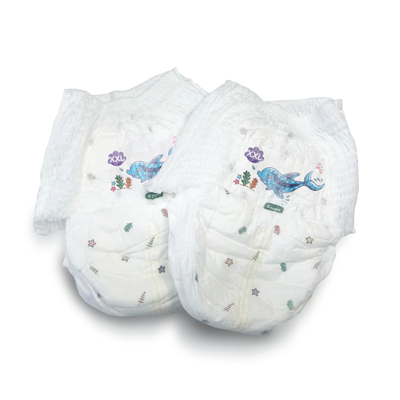 Özelleştirilmiş Tek Kullanımlık Pamuklu Üst Çarşaf Pantolon OEM Bebek Bezi Yukarı Çekin