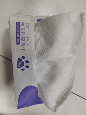 Bebek Cilt Bakımı İçin Pamuklu Non Woven Tek Kullanımlık Kuru Mendil