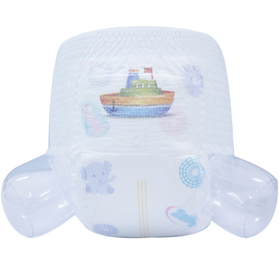 3D Sızıntı Önleme Kanallı OEM Tek Kullanımlık Bebek Pantolon Bezi Pull Up