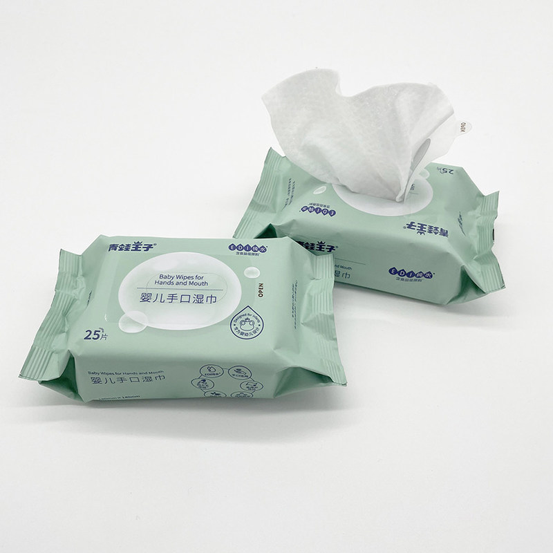 Her Yaş İçin 25 Saf Su Çevre Dostu Biyobozunur Organik Bebek Islak Mendili