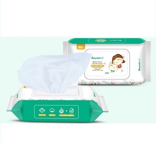 Kutu Ve Çanta Paketleme Bebek Cilt Temizleme Tek Kullanımlık Islak Mendil Renkli