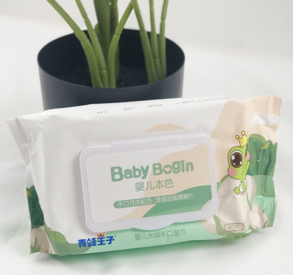 Özelleştirilmiş özel etiket sıkıştırılmış ıslak havlular Tek kullanımlık itme temizleme plastik ıslak mendiller