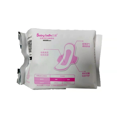 Nefes Alabilir Kanatlı Pamuklu Pamuklu Ücretsiz Hijyenik Peçeteler Pamuklu 40ml 80ml