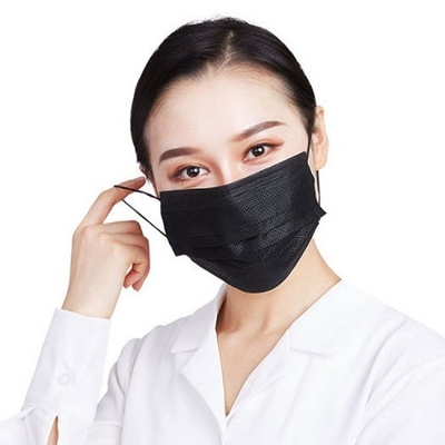OEM Kulak Askısı Tek Kullanımlık Yüz Maskesi Nonwoven Plastik Kaplı Alüminyum